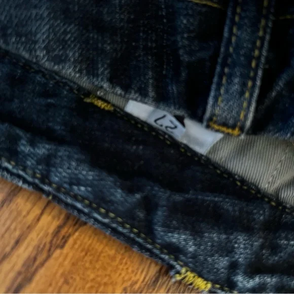 PAPER DENIM & CLOTH • Indigo Low Rise Denim Jeans - Picture 6 of 10